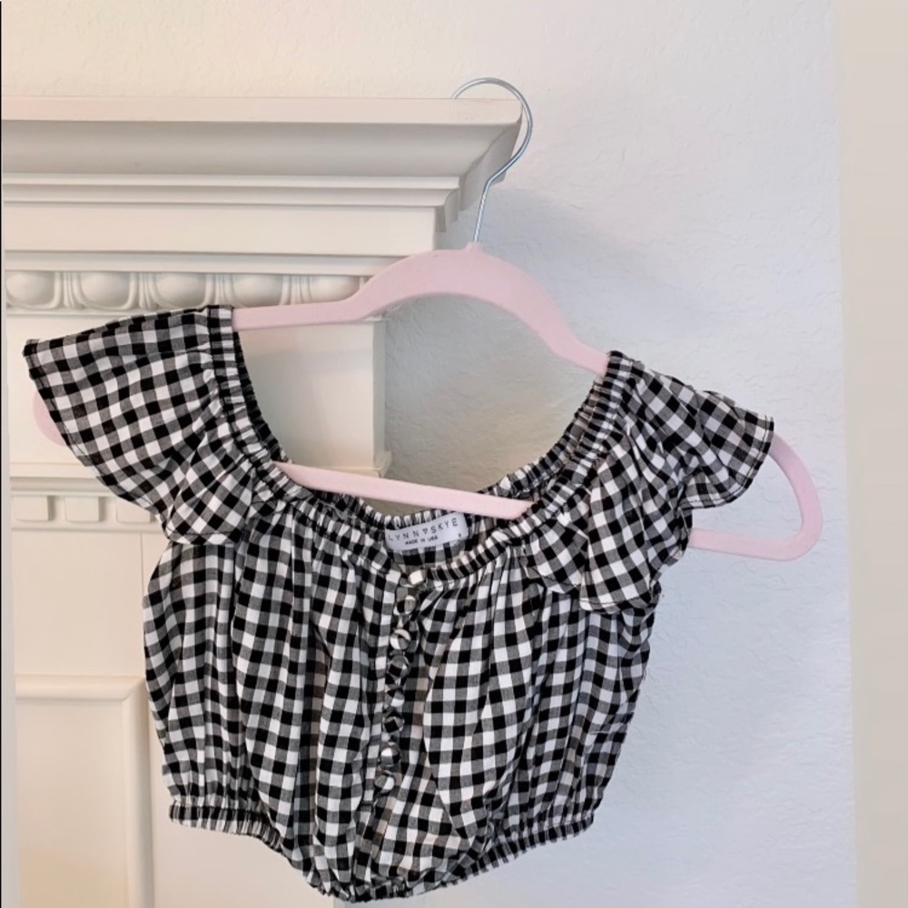 FLYNN SKYE Crop Top with buttons